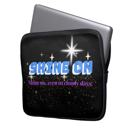 SHINE ON - Night Glow Star Edition 13" Laptopschutzhülle (Vorderseite Links)