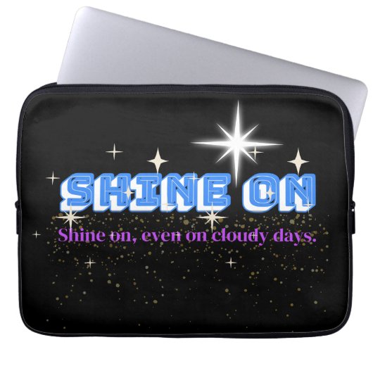 SHINE ON - Night Glow Star Edition 13" Laptopschutzhülle (Vorderseite)