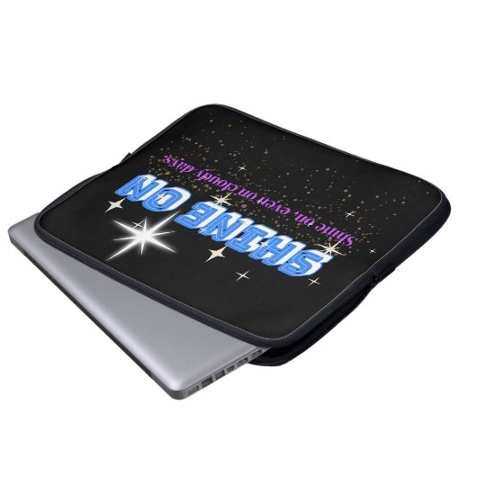 SHINE ON - Night Glow Star Edition 15" Laptopschutzhülle (Vorne Knopf)