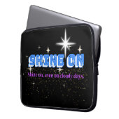 SHINE ON - Night Glow Star Edition 15" Laptopschutzhülle (Vorderseite Links)
