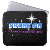 SHINE ON - Night Glow Star Edition 15" Laptopschutzhülle (Vorderseite)