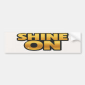 Shine on Retro 70er Metallic Gold Disco Letting Autoaufkleber (Vorne)