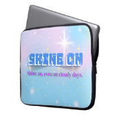 SHINE ON - Soft Rainbow Star Edition 15" Laptopschutzhülle (Vorderseite Links)
