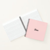 Shine Pink Modern Minimalist Design Notizblock (Innenseite)