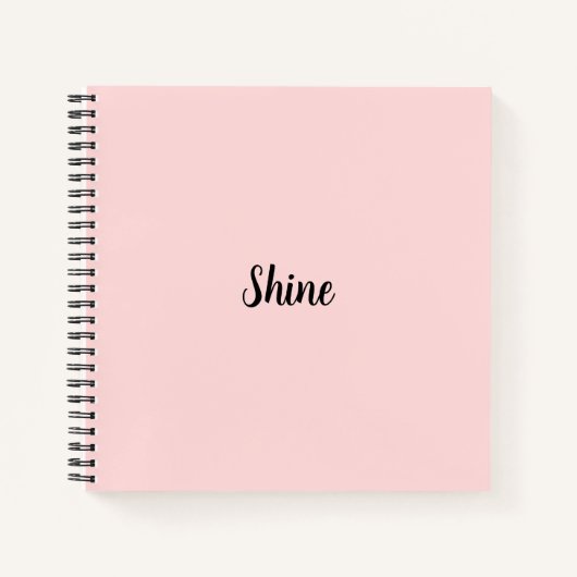 Shine Pink Modern Minimalist Design Notizblock (Vorderseite)