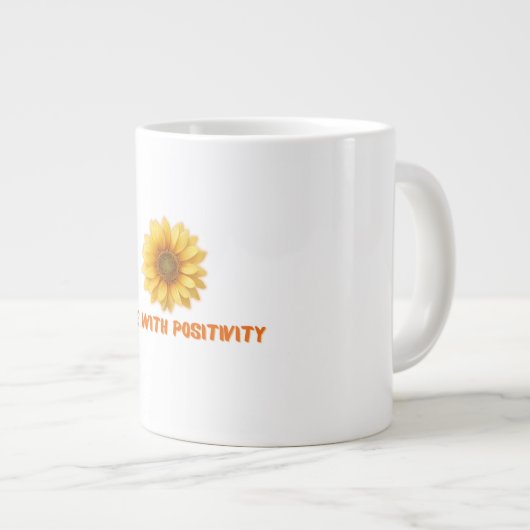 Shine Positivity Jumbo-Tasse (Vorderseite Rechts)