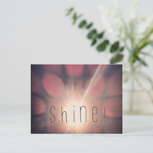 Shine Postcard Postkarte (Stehend Vorderseite)