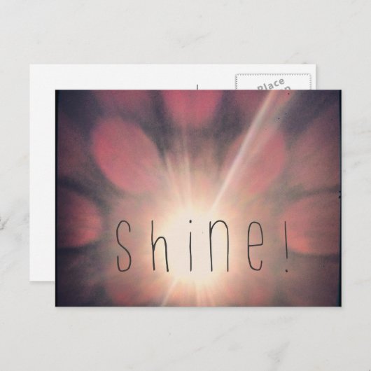 Shine Postcard Postkarte (Vorne/Hinten)