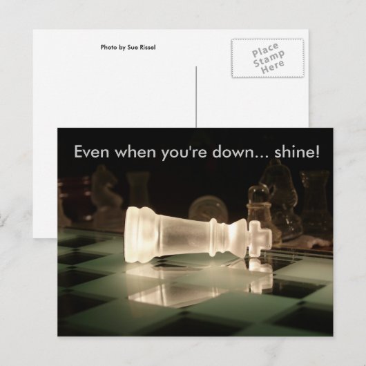 Shine Postkarte (Vorne/Hinten)