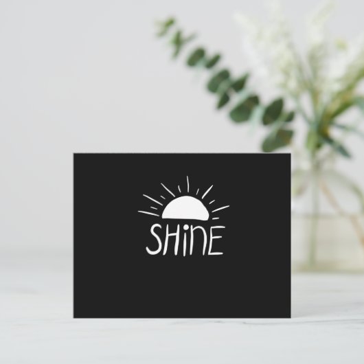 Shine Postkarte (Stehend Vorderseite)