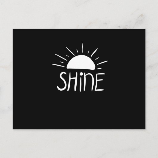 Shine Postkarte (Vorderseite)