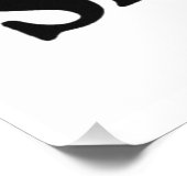 SHINE Retro Smiley Face Bold Typography Poster (Ecke)