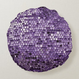 Shine Shine Lila Star AI art Rundes Kissen