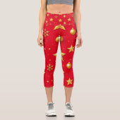 Shine, Starry Christmas Capri Leggings (Vorderseite)