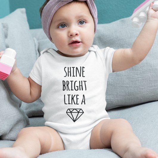 Shine strahlt wie ein Diamant Baby Bodysuit Baby Strampler