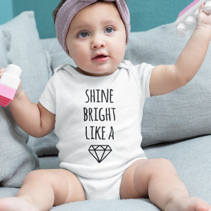 Shine strahlt wie ein Diamant Baby Bodysuit Strampler