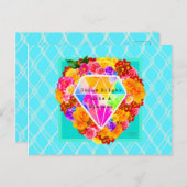 Shine strahlt wie ein Diamant Postkarte (Vorne/Hinten)