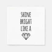 Shine strahlt wie ein Diamantcocktail Napkins Serviette (Vorderseite)