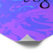 Shine the hellsten -marmorierten Regenbogenstolz Poster (Ecke)