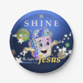 Shine the Light of Jesus Pappteller (Vorderseite)