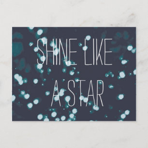 Shine wie ein Stern Postkarte