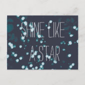 Shine wie ein Stern Postkarte (Vorderseite)