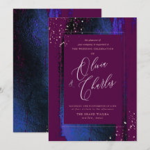 Shine, Winter Blue Brush Strokes+Cassis