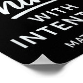 Shine With Intention Matthew 516 Christian Motivat Poster (Ecke)