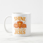 Shine With The Light Of Jesus Christian Halloween Kaffeetasse (Links)