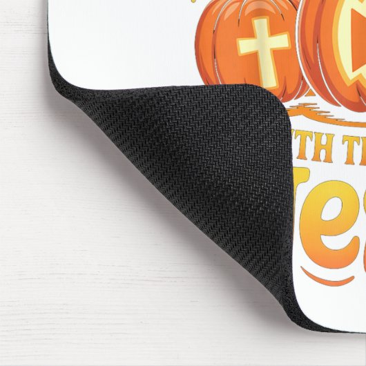 Shine With The Light Of Jesus Christian Halloween Mousepad (Ecke)