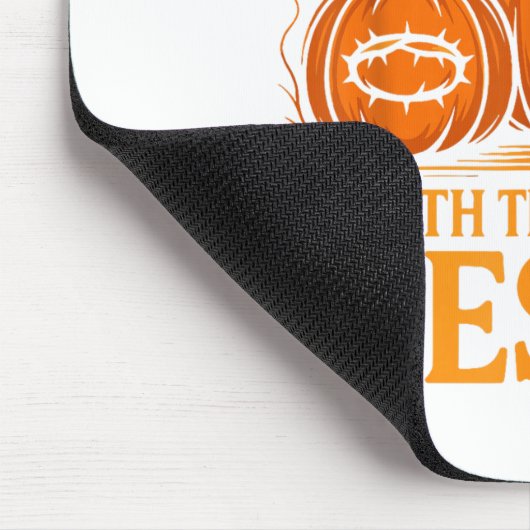 Shine With The Light Of Jesus Christian Halloween Mousepad (Ecke)