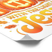 Shine With The Light Of Jesus Christian Halloween Poster (Ecke)