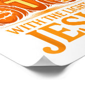 Shine With The Light Of Jesus Christian Halloween  Poster (Ecke)