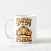Shine With The Light Of Jesus Halloween Christian Kaffeetasse (Links)