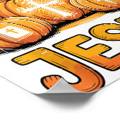 Shine With The Light Of Jesus Halloween Christian  Poster (Ecke)