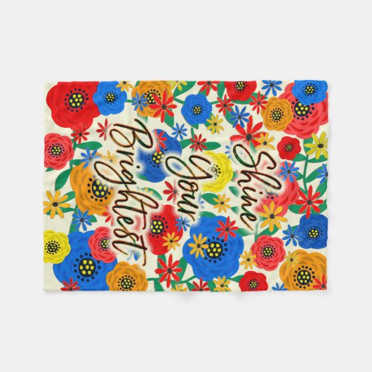 Shine Your Brightest Fleecedecke (Vorderseite (Horizontal))