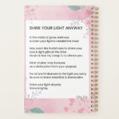 Shine your light Anyway Gedichte Planer (Rückseite)