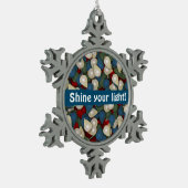 Shine your Light Contemporary Art Ornament (Links)