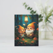 Shine your Light Little Gnome Postkarte (Stehend Vorderseite)