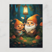 Shine your Light Little Gnome Postkarte (Vorderseite)