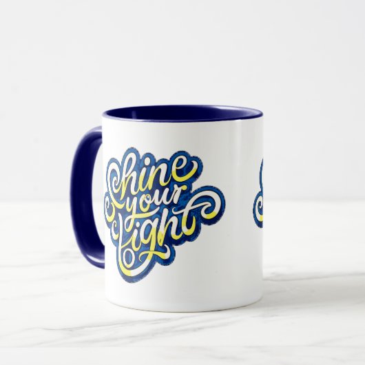 Shine your Light Tasse (Vorderseite Links)