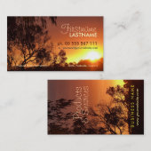 Shinend Sunset Business Card Visitenkarte (Vorne/Hinten)