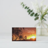 Shinend Sunset Business Card Visitenkarte (Stehend Vorderseite)