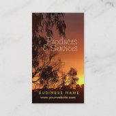 Shinend Sunset Business Card Visitenkarte (Rückseite)