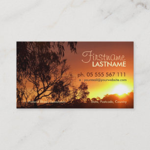 Shinend Sunset Business Card Visitenkarte