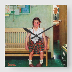 Shiner oder außerhalb des Hauptbüros Quadratische Wanduhr