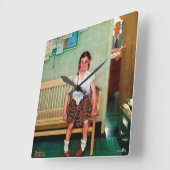 Shiner oder außerhalb des Hauptbüros Quadratische Wanduhr (Winkel)