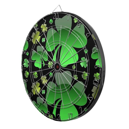 Shiney Kleeblatts Dartscheibe (Vorderseite rechts)