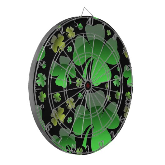 Shiney Kleeblatts Dartscheibe (Vorderseite Links)