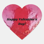 Shiney und Rot Herz-Aufkleber (Vorderseite)